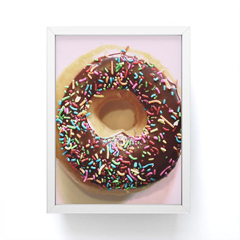 Ballack Art House Donut and pink Framed Mini Art Print