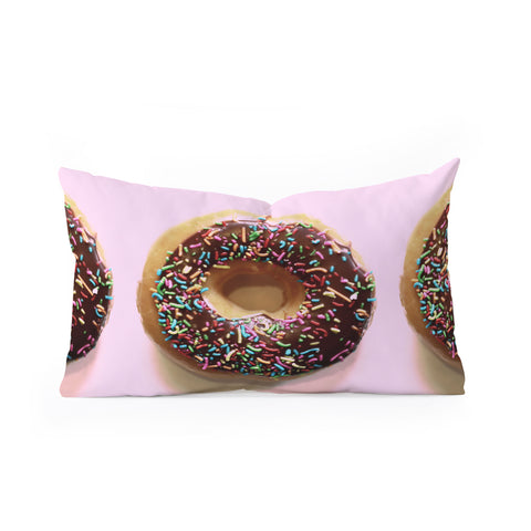 Ballack Art House Donut and pink Oblong Throw Pillow