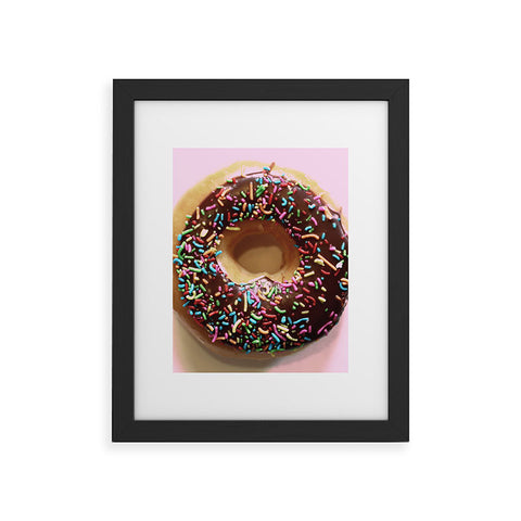 Ballack Art House Donut and pink Framed Art Print