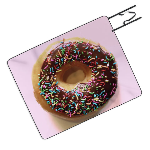 Ballack Art House Donut and pink Picnic Blanket