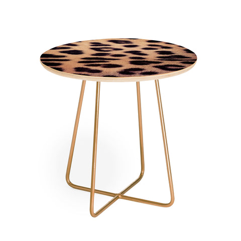Ballack Art House Leopard 1986 Round Side Table
