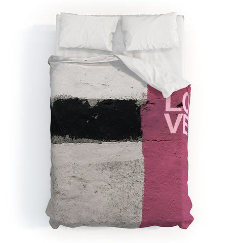 Ballack Art House Street Pink Duvet Cover