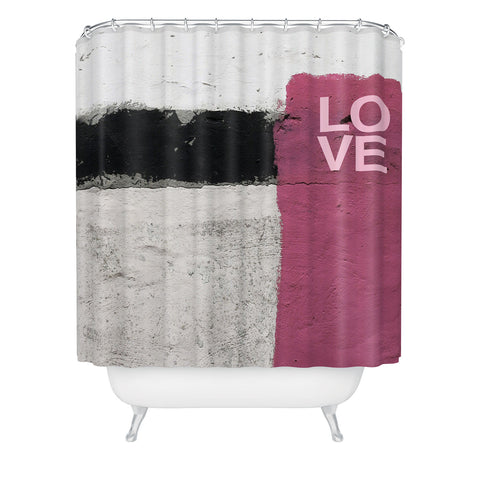 Ballack Art House Street Pink Shower Curtain