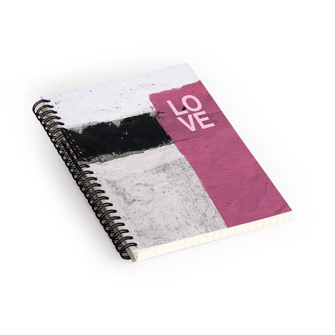 Ballack Art House Street Pink Spiral Notebook