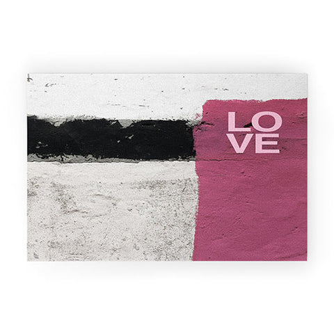 Ballack Art House Street Pink Welcome Mat