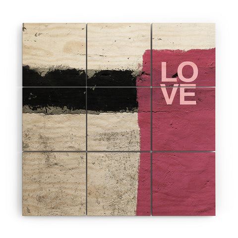 Ballack Art House Street Pink Wood Wall Mural