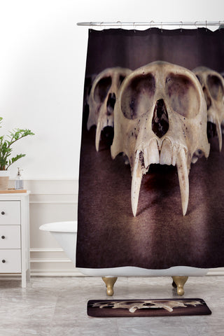 Ballack Art House Theories Of Early Man Shower Curtain And Mat