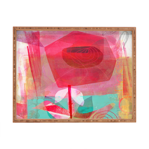 Barbara Chotiner A Rose is a Rose Rectangular Tray