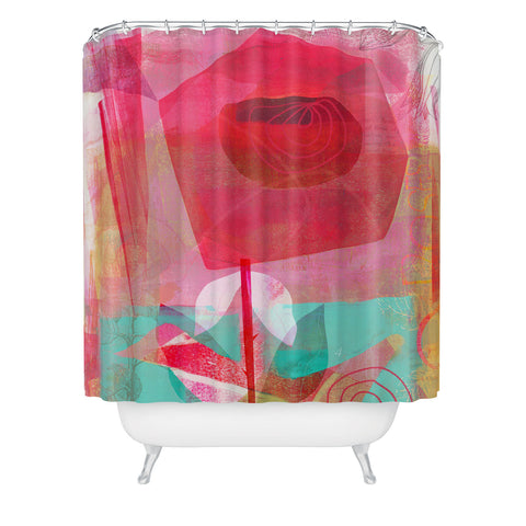 Barbara Chotiner A Rose is a Rose Shower Curtain