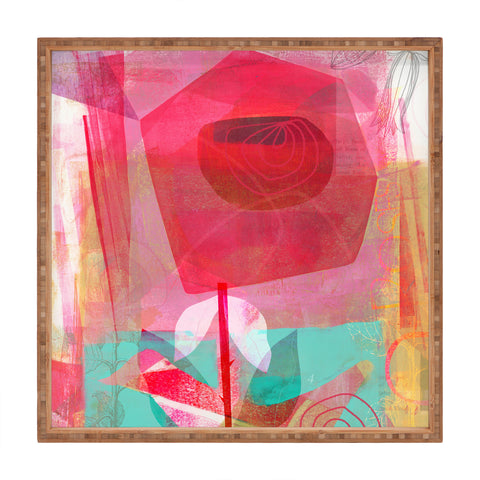 Barbara Chotiner A Rose is a Rose Square Tray