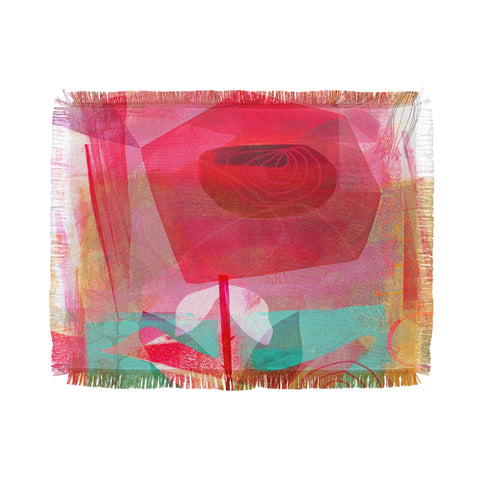 Barbara Chotiner A Rose is a Rose Throw Blanket