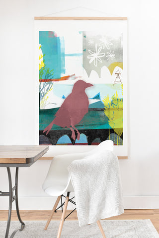 Barbara Chotiner Bird plus Ocean Art Print And Hanger