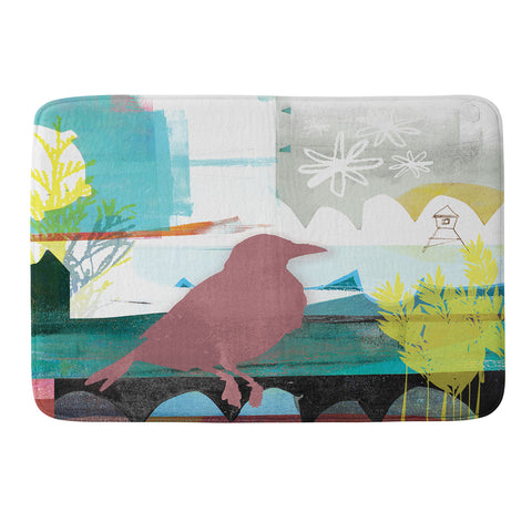 Barbara Chotiner Bird plus Ocean Memory Foam Bath Mat
