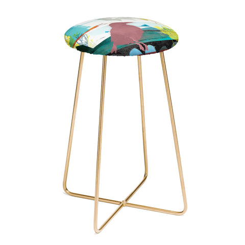 Barbara Chotiner Bird plus Ocean Counter Stool