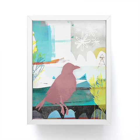 Barbara Chotiner Bird plus Ocean Framed Mini Art Print