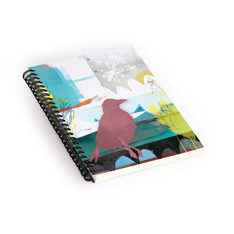 Barbara Chotiner Bird plus Ocean Spiral Notebook