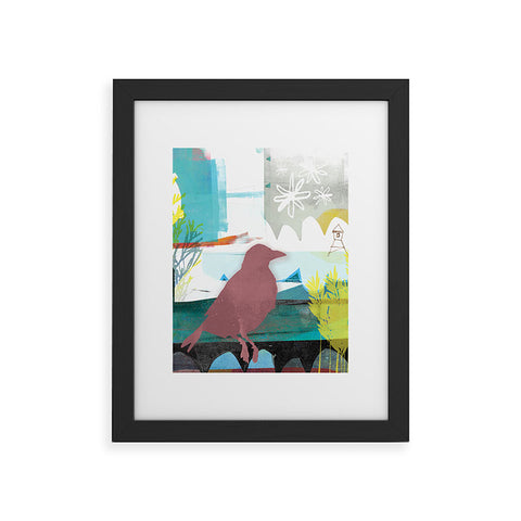 Barbara Chotiner Bird plus Ocean Framed Art Print