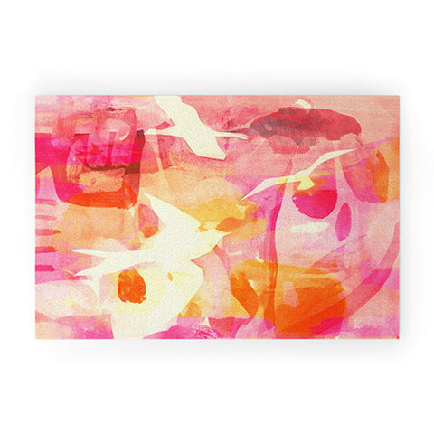 Barbara Chotiner flying to pink paradise Welcome Mat