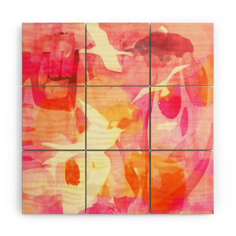 Barbara Chotiner flying to pink paradise Wood Wall Mural