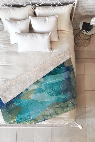Barbara Chotiner Ocean Dream Fleece Throw Blanket