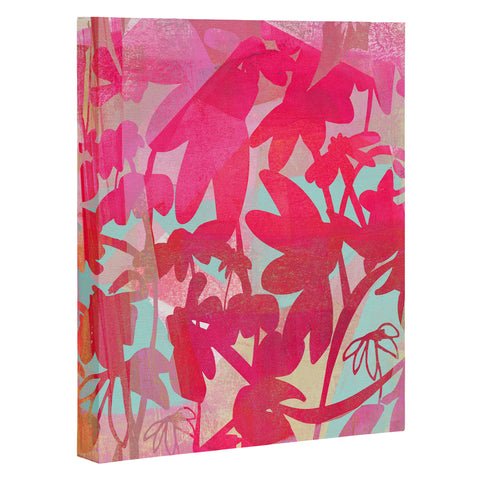 Barbara Chotiner Pinky Susan Florals Art Canvas