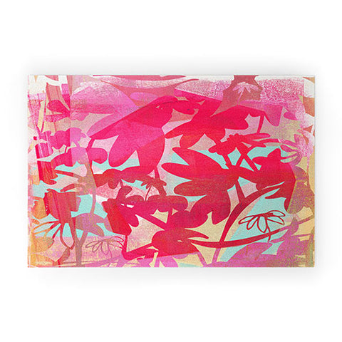 Barbara Chotiner Pinky Susan Florals Welcome Mat