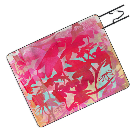 Barbara Chotiner Pinky Susan Florals Picnic Blanket