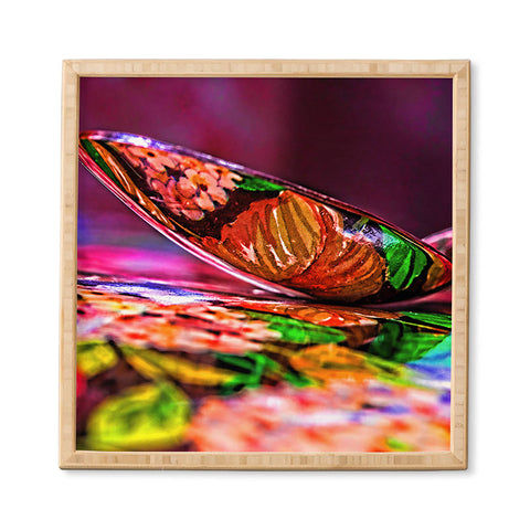 Barbara Sherman Dayglo Spoon Framed Wall Art