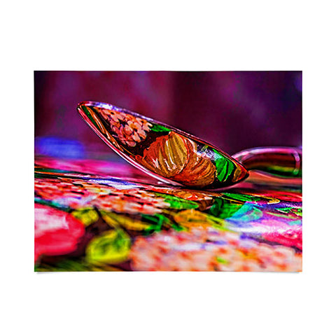 Barbara Sherman Dayglo Spoon Poster