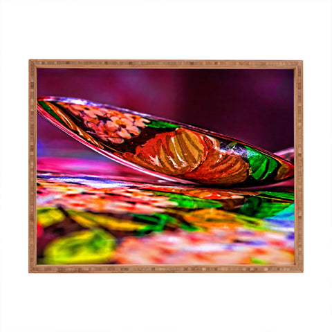 Barbara Sherman Dayglo Spoon Rectangular Tray