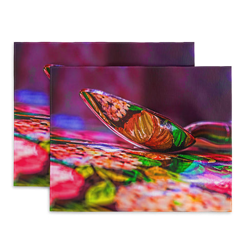 Barbara Sherman Dayglo Spoon Placemat