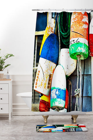 Barbara Sherman Down East Shower Curtain And Mat