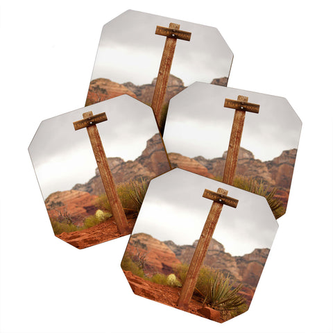 Barbara Sherman End Of Trail Coaster Set