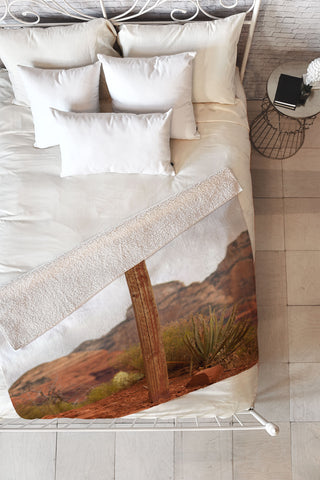 Barbara Sherman End Of Trail Fleece Throw Blanket