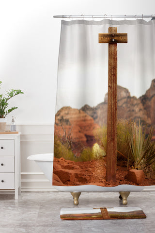 Barbara Sherman End Of Trail Shower Curtain And Mat