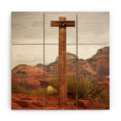 Barbara Sherman End Of Trail Wood Wall Mural