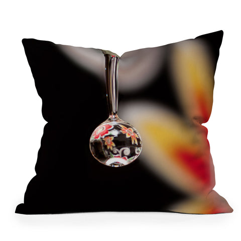 Barbara Sherman Floral Drop Throw Pillow