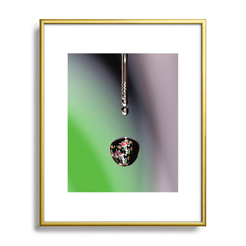 Barbara Sherman Jeweled Drop Metal Framed Art Print