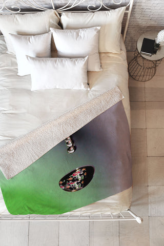 Barbara Sherman Jeweled Drop Fleece Throw Blanket