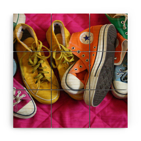 Barbara Sherman My Shoes Wood Wall Mural