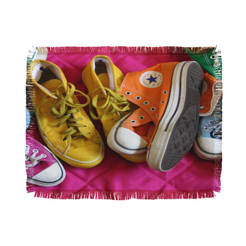 Barbara Sherman My Shoes Throw Blanket