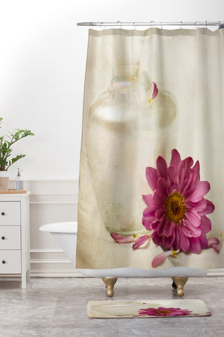 Barbara Sherman Petals Shower Curtain And Mat