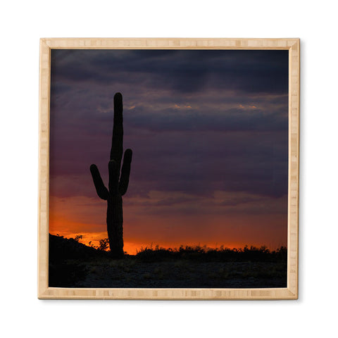 Barbara Sherman Saguaro Sunset Framed Wall Art