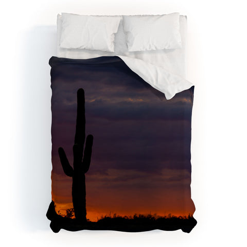 Barbara Sherman Saguaro Sunset Duvet Cover