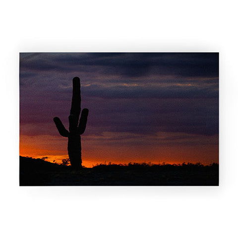Barbara Sherman Saguaro Sunset Welcome Mat