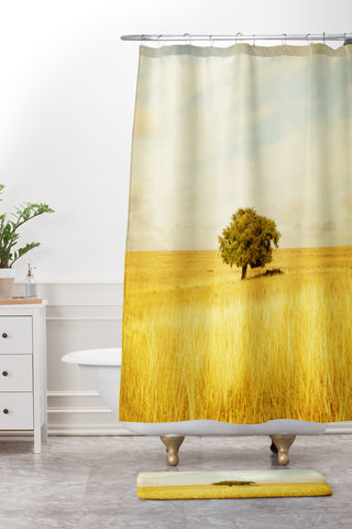 Barbara Sherman Solitary Shower Curtain And Mat