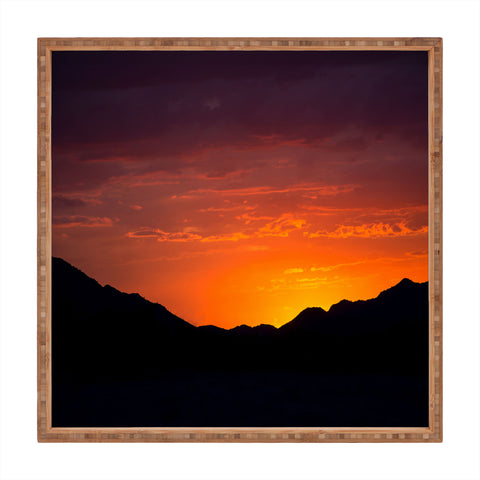 Barbara Sherman Sunset Glory Square Tray