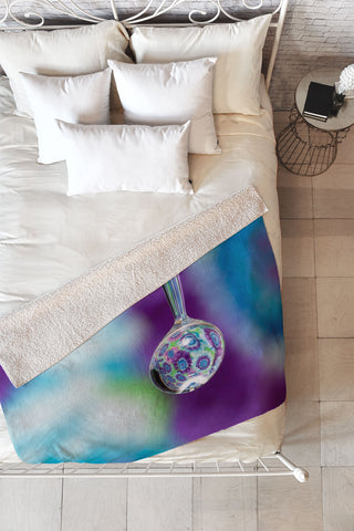 Barbara Sherman Tie Dye Fleece Throw Blanket