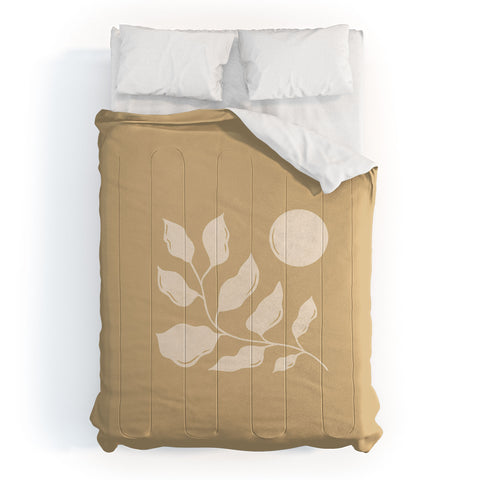Barlena Boho Style Leaf and Sun Comforter