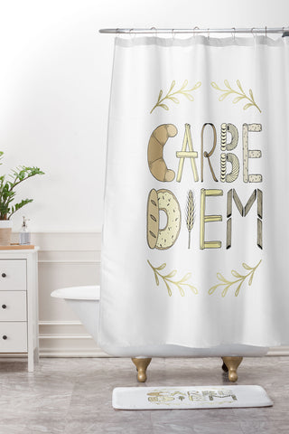 Barlena Carbe Diem Shower Curtain And Mat